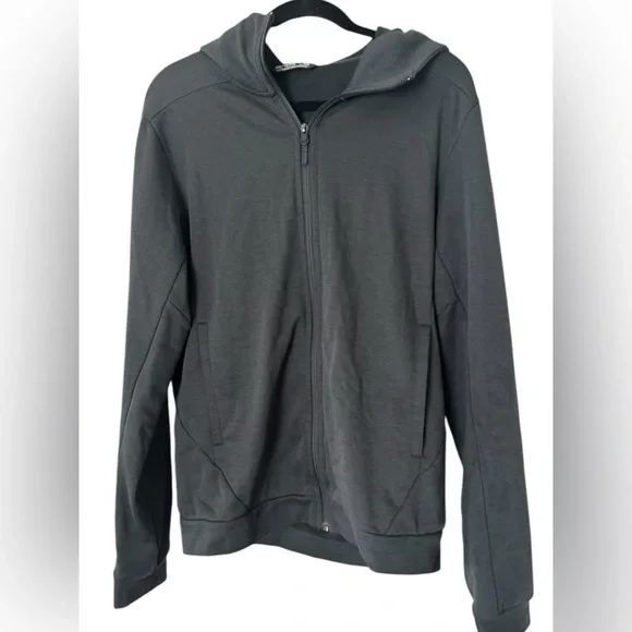 Arc'teryx Charcoal Gray Zip Hoodie Fleece Jacket - Picture 1 of 5